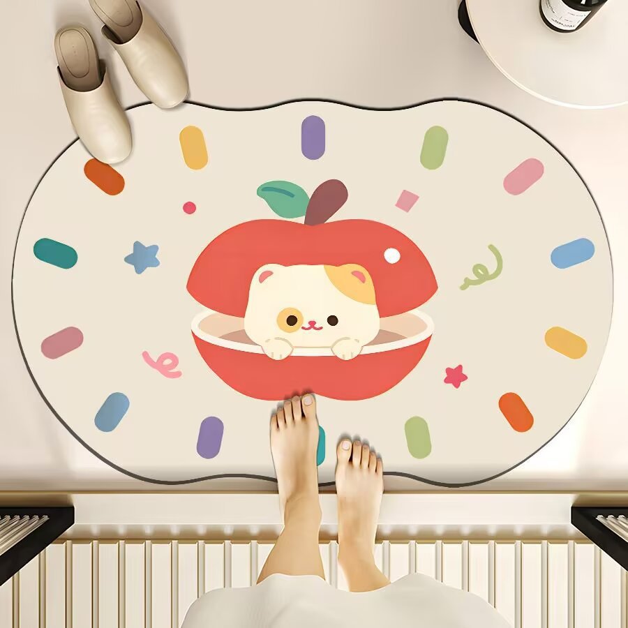 Cute Cartoon Bear Bath Mat Kalsten