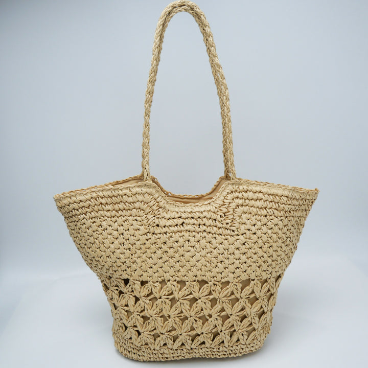 Vintage-Made Rattan Tote Bag Kalsten