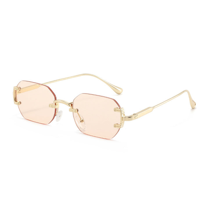 Ladies geometric sunglasses with luxurious metal frame and protective UV filter Kalsten