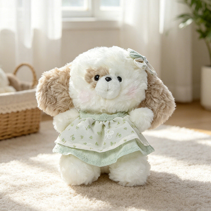 Plush Bunny Dress-Up Sitting Cuddler with Floppy Ears and Embroidered Face Kalsten
