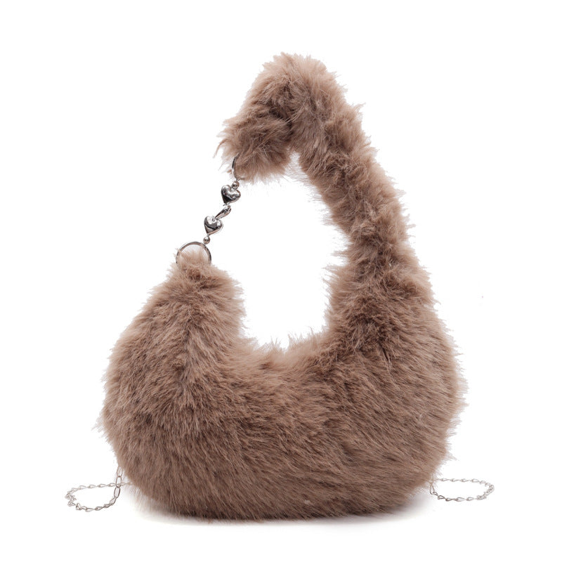 Plush Shoulder Bag with Unique Design Kalsten