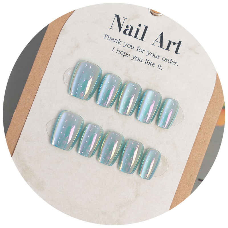 Stylish Press-On Nail Set with Iridescent Finish Kalsten