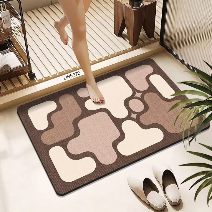 Abstract Geometric Bath Mat Kalsten