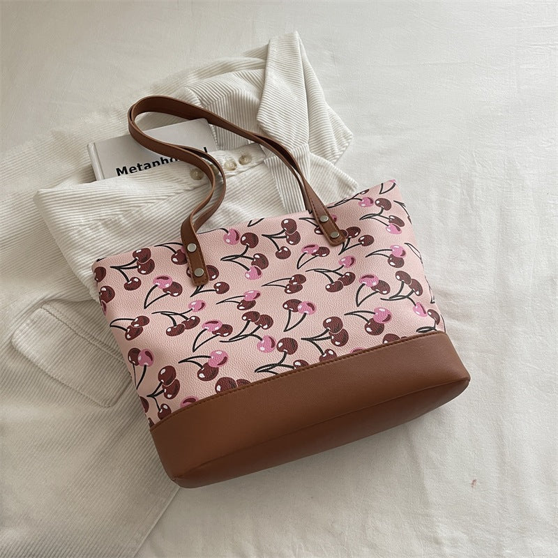 Playful Printed Canvas Tote Bag Kalsten