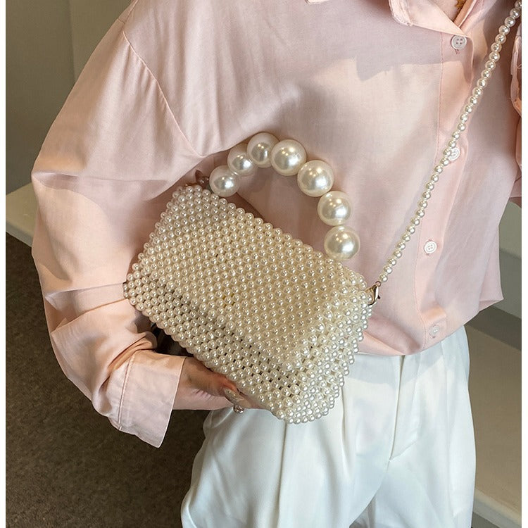 Pearl-Embellished Evening Handbag  1791041746