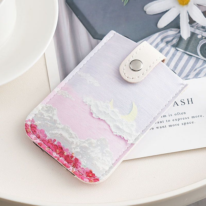 Artistic Floral Print Phone Pouch