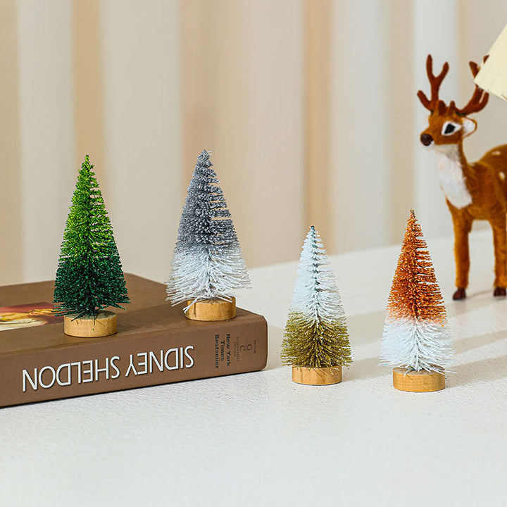 Miniature Christmas Tree Figurines Set Kalsten