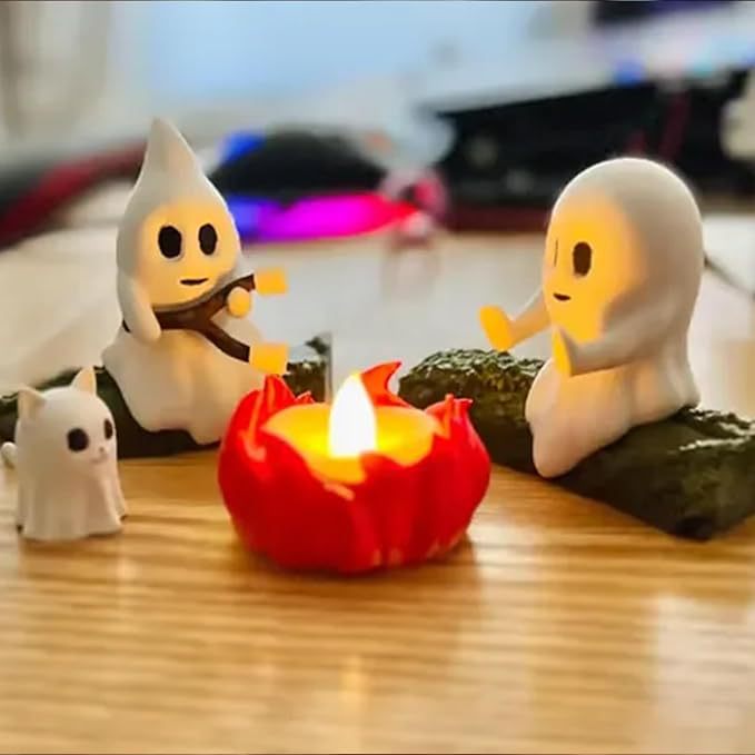 Creative Ghost Campfire Figurine Set Kalsten