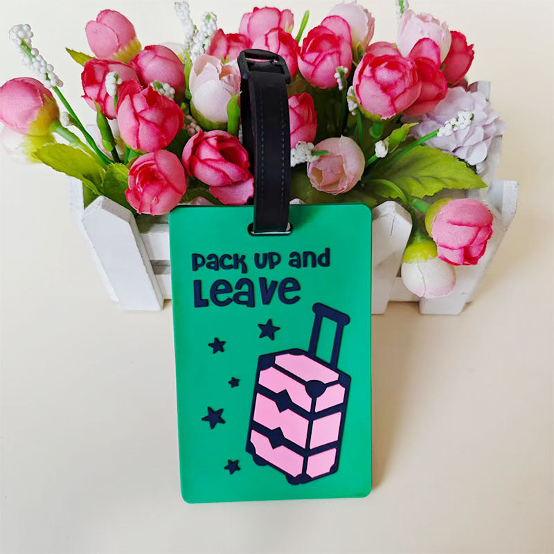 Unisex Vibrant Geometric Pattern Luggage Tag Kalsten