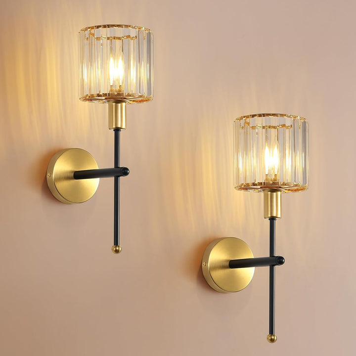 Crystal-Accented LED Wall Sconce