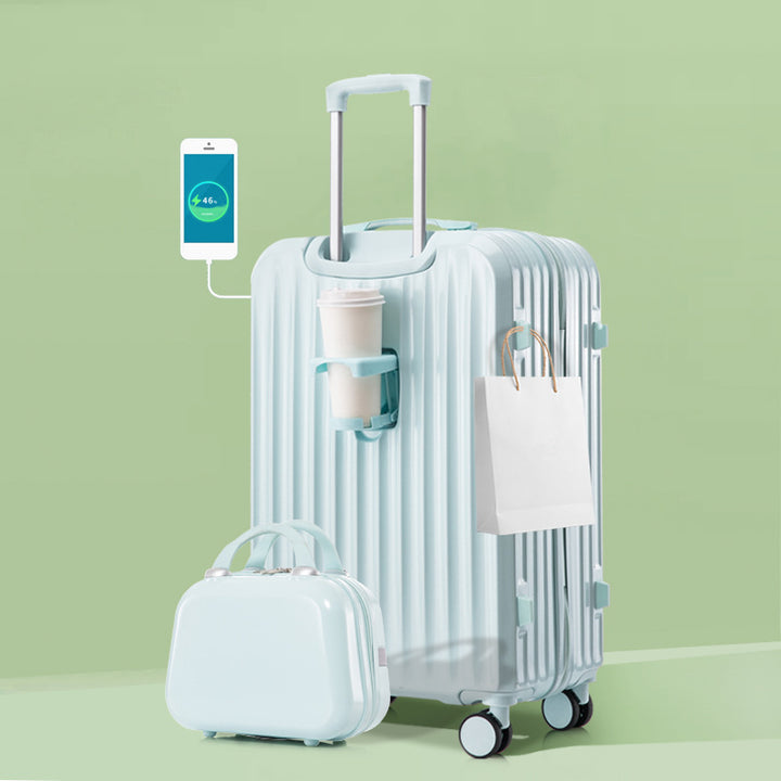 Unisex Smart Charging Hard-Shell Travel Suitcase Kalsten