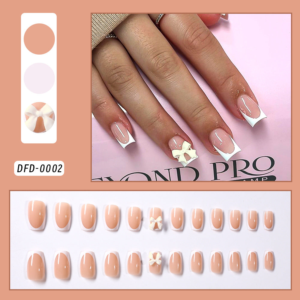 Decorative Press-On Nail Tips Set