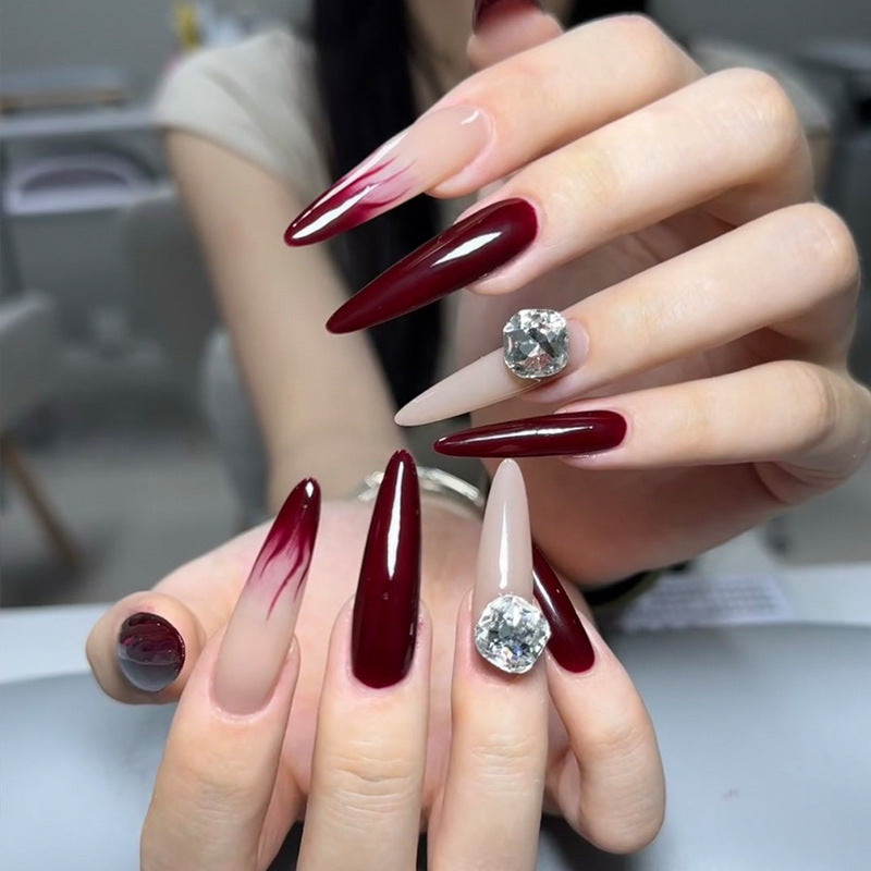 Stylish Press-On Nail Tips with Leopard Design Kalsten