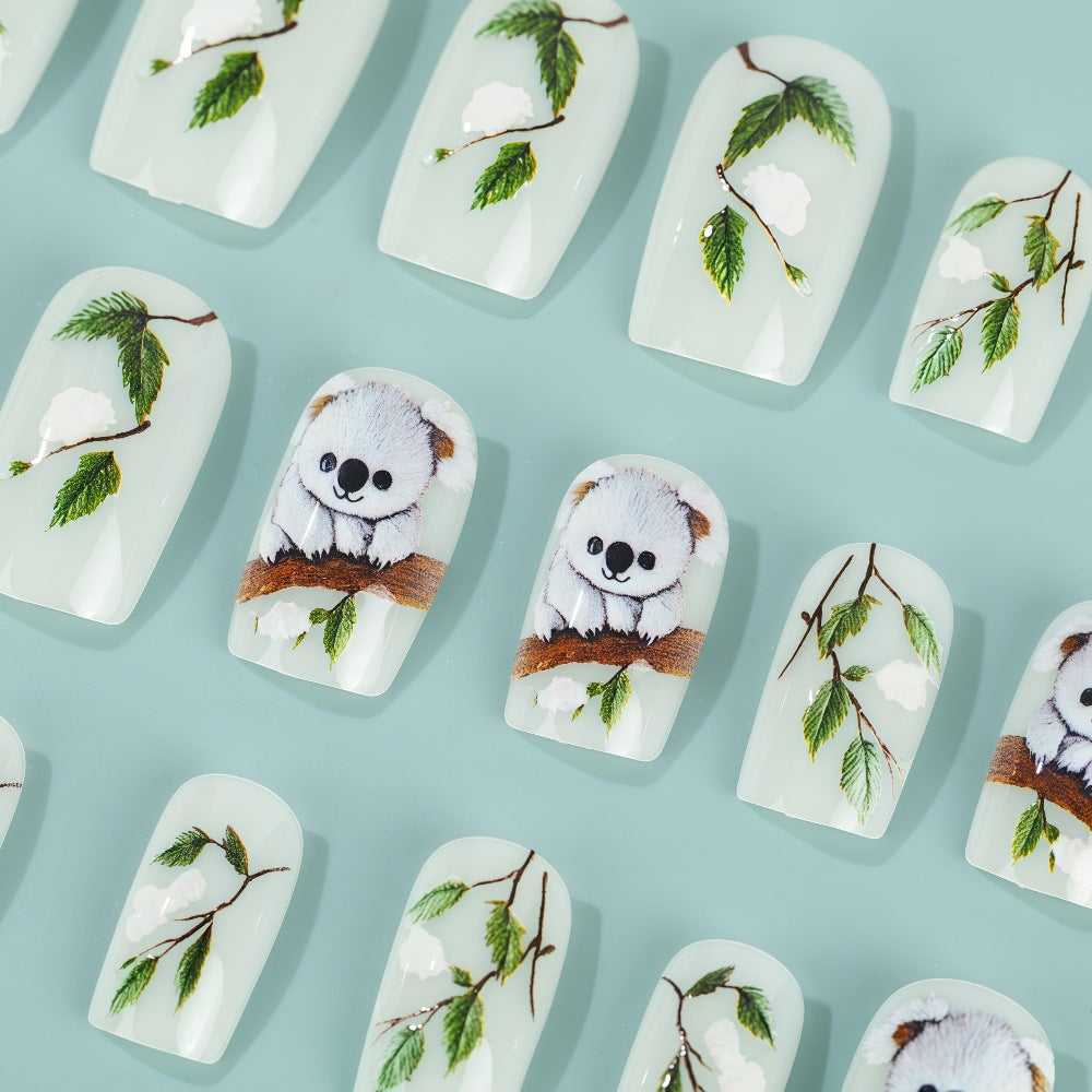 Creative panda design artificial nails Kalsten