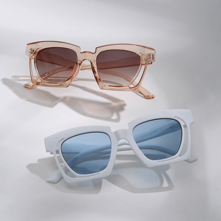 Ladies trendy geometric sunglasses with stylish square frame Kalsten