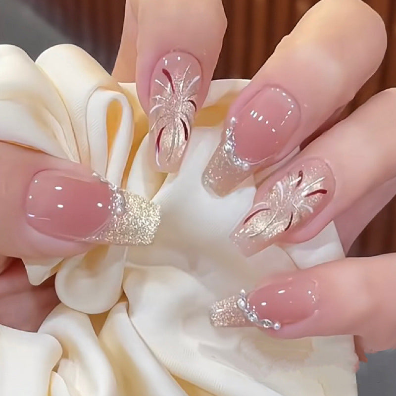 Premium Long Almond-Shaped Press-On Nails Kalsten