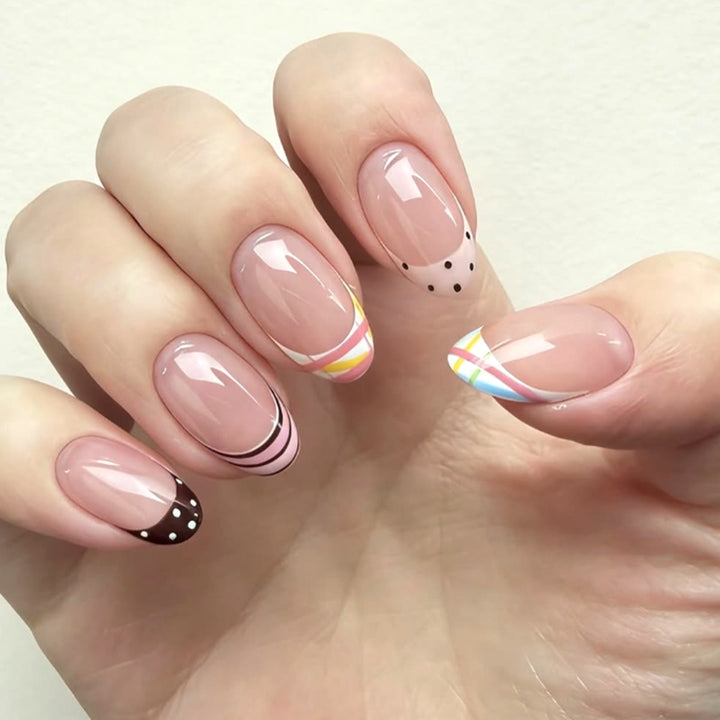 Trendy French Tip Press-On Nails
