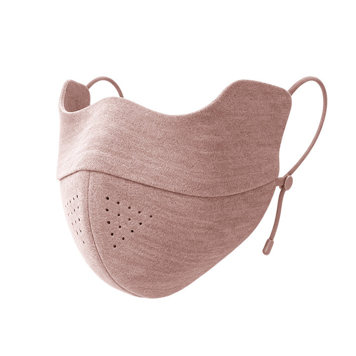 Sueded Reusable Face Mask with Breathable Perforation & Adjustable Ear Loops Kalsten
