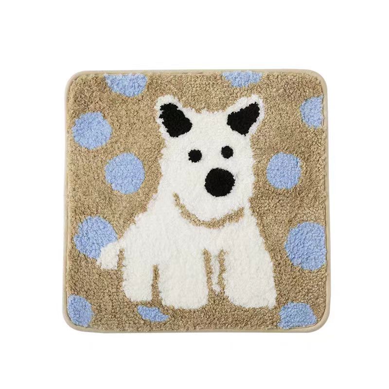 Apple-Themed Plush Bath Mat Kalsten