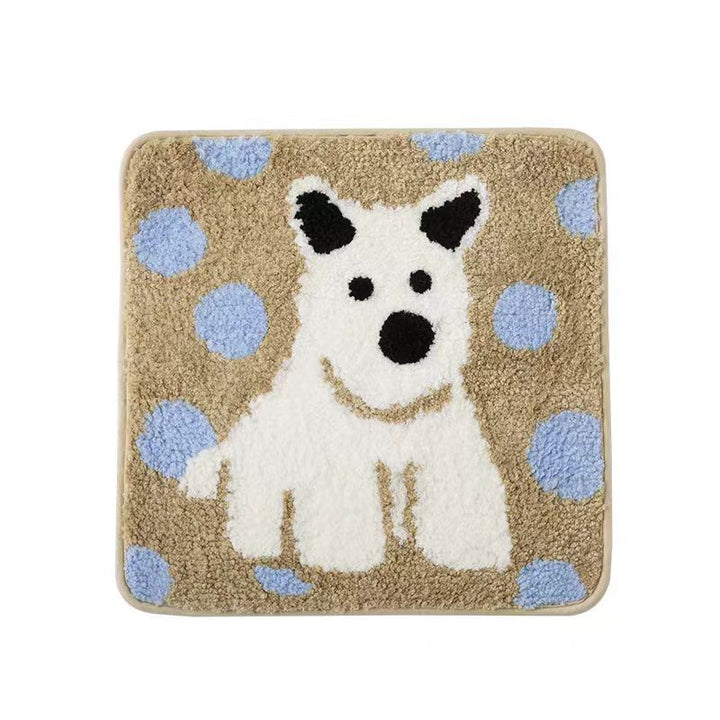 Apple-Themed Plush Bath Mat Kalsten