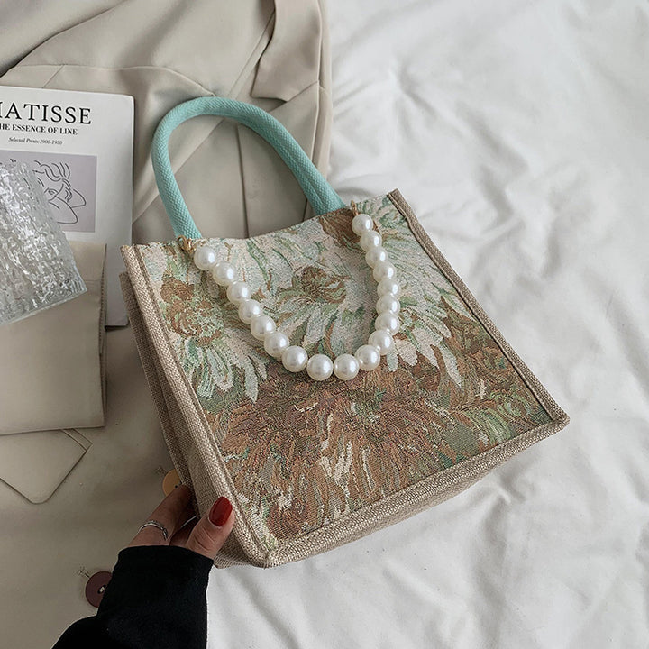 Elegant Floral Pattern Tote Bag
