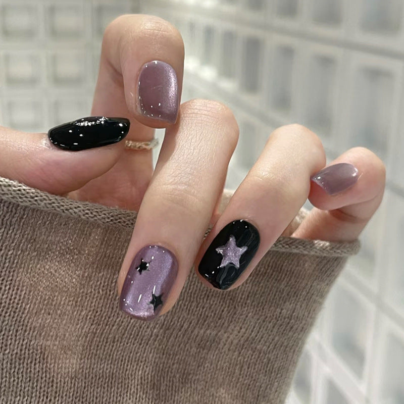 Starry Themed Press-On Nail Set Kalsten