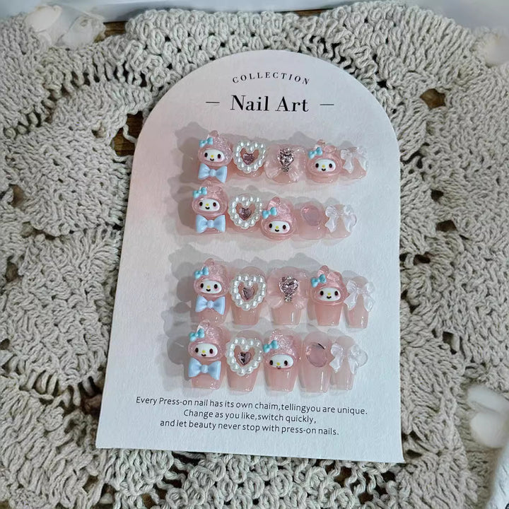 Whimsical Cute Character Nail Art Set