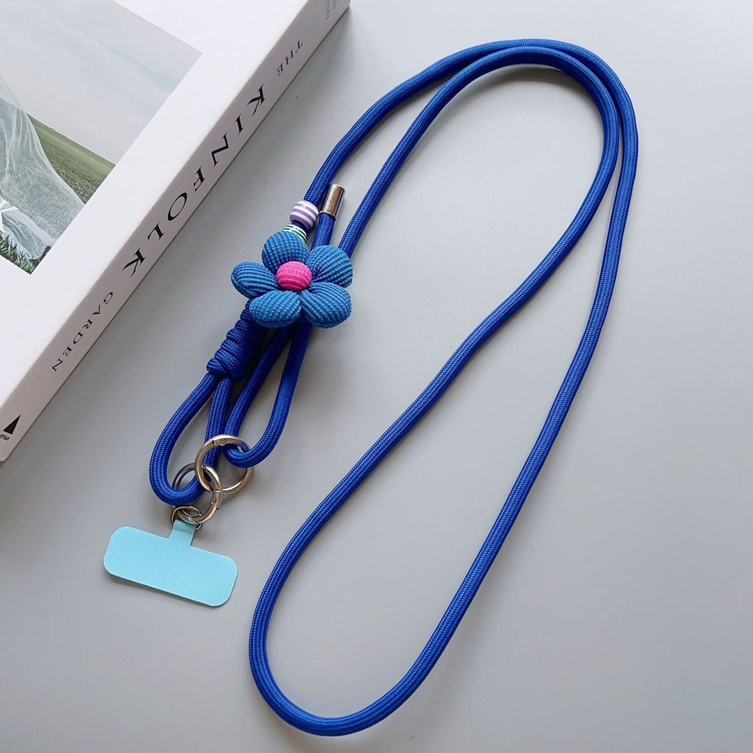 Decorative Flower Charm Phone Lanyard Kalsten