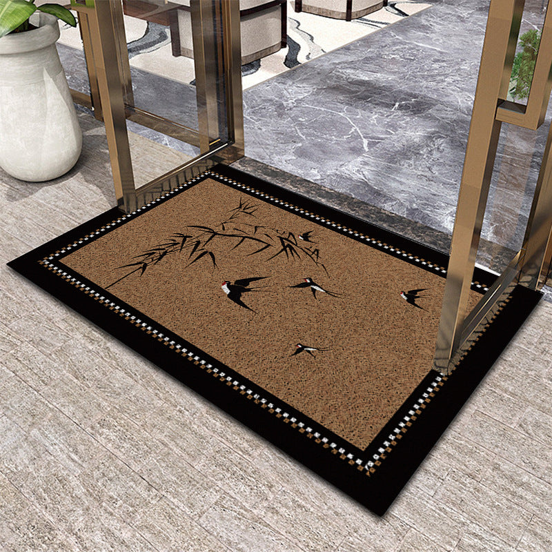 Elegant Floral Decorative Area Mat