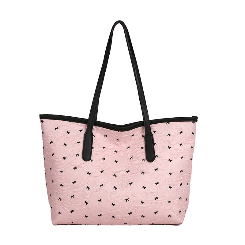 Quilted Tote Bag with Pattern Kalsten