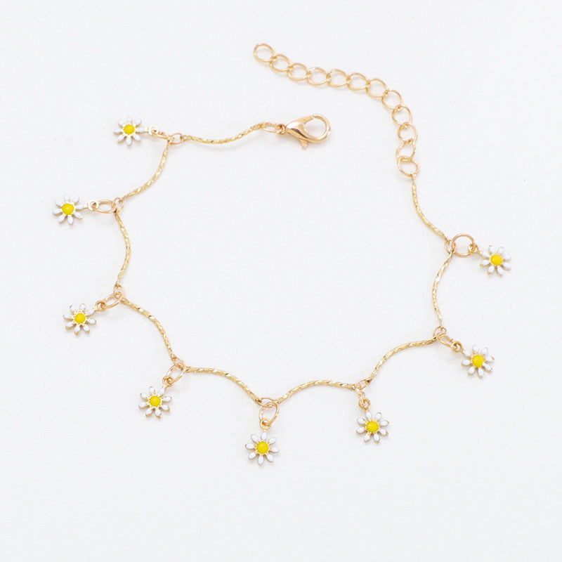 Floral Charm Anklet Kalsten