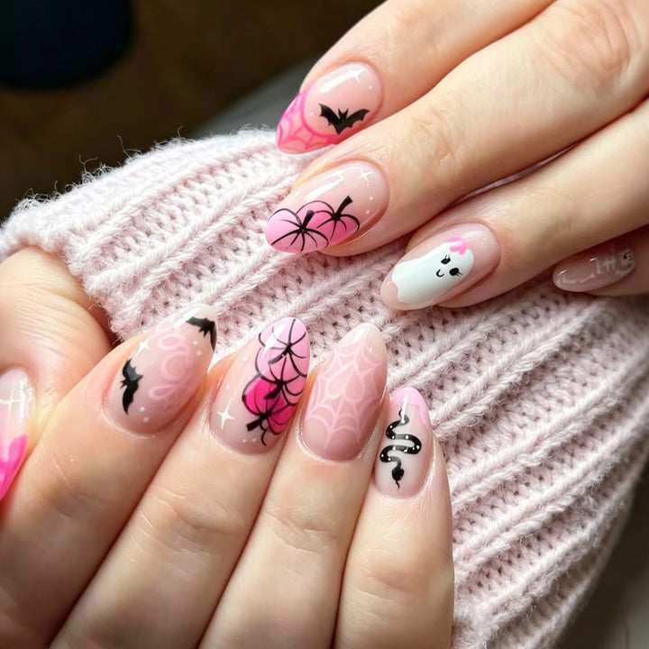 Halloween-Themed Manual Press-On Nail Set