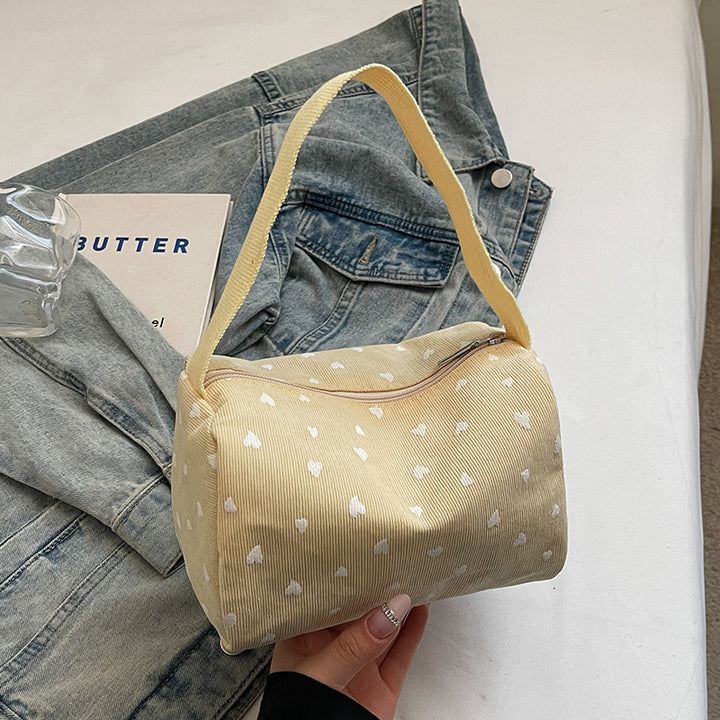 Cute Heart Pattern Handheld Bag