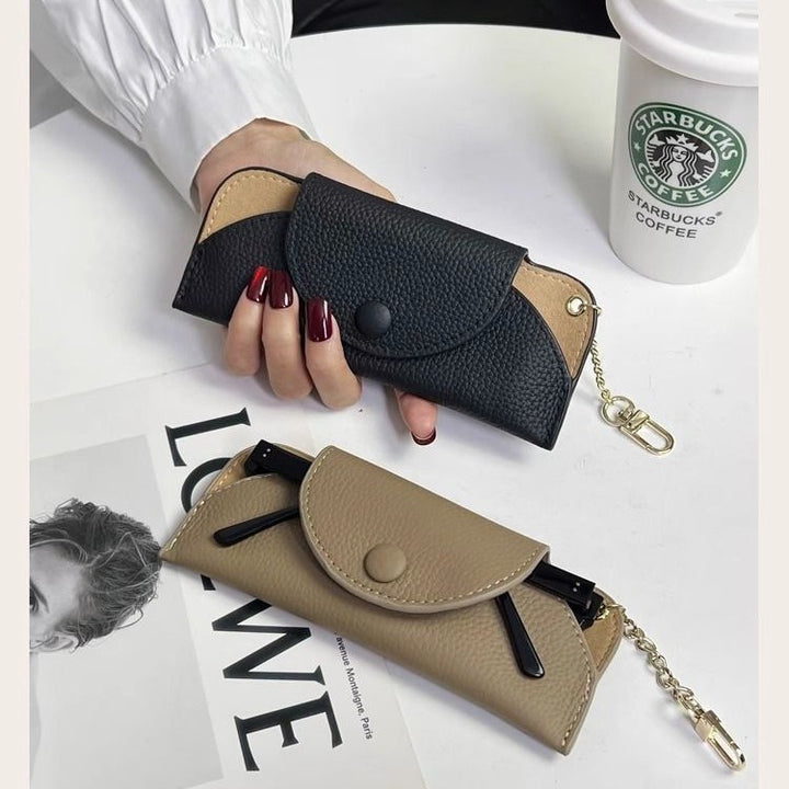 Textured Leather Zip Coin Purse Kalsten