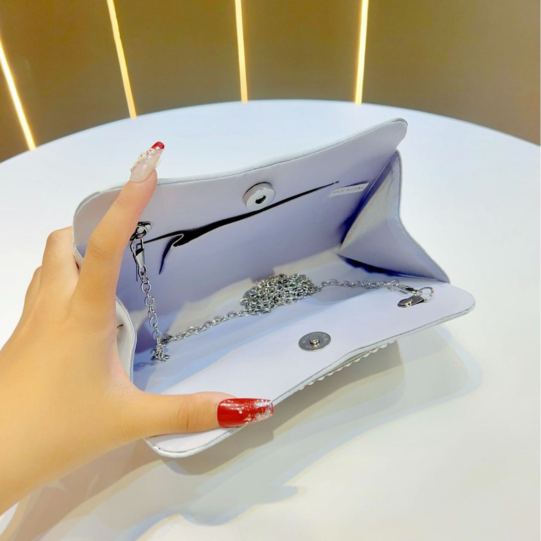 Pearl-Accented Evening Clutch
