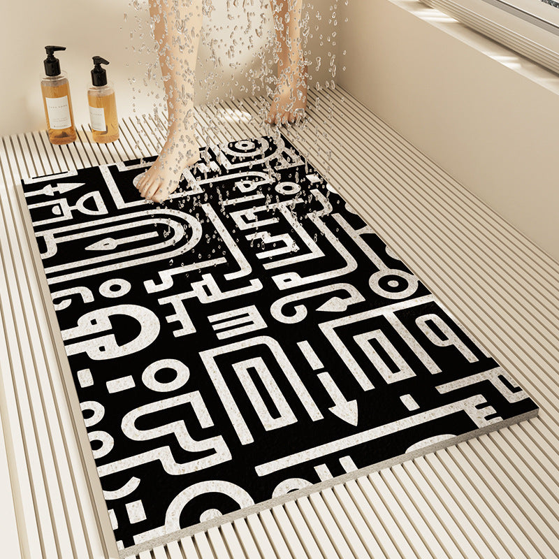 Slip-Resistant Geometric Bath Mat Kalsten