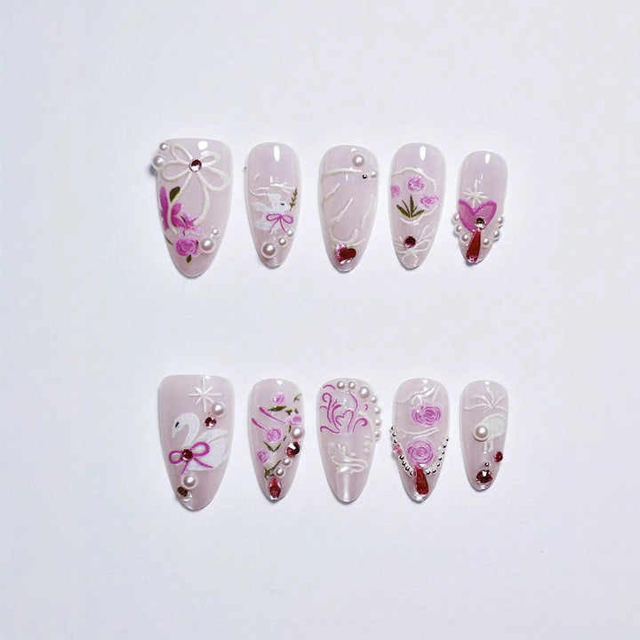 Artistic Press-On Nail Art Set Kalsten