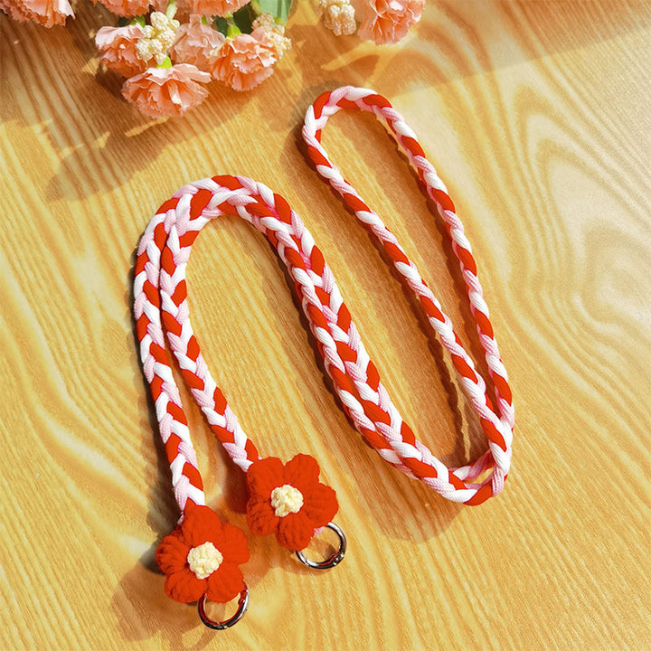 Woven Floral Pattern Utility Lanyard Kalsten