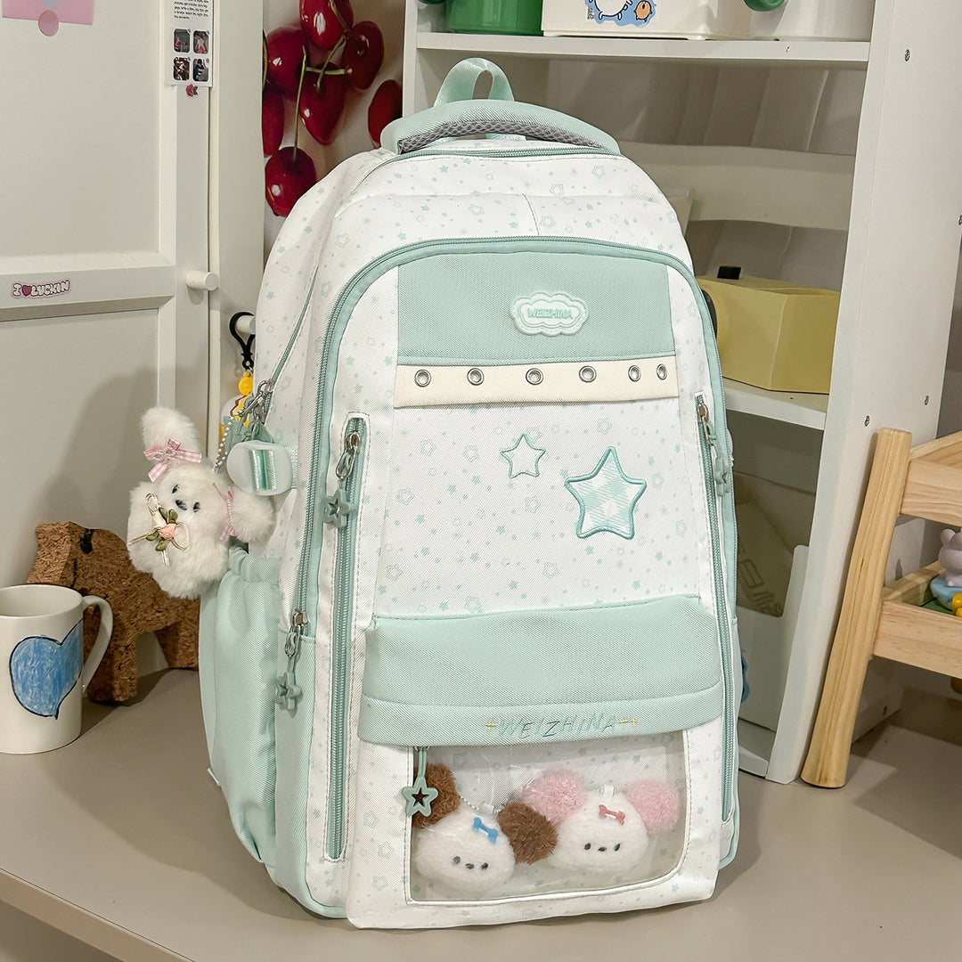 Transparent Pocket Backpack Kalsten