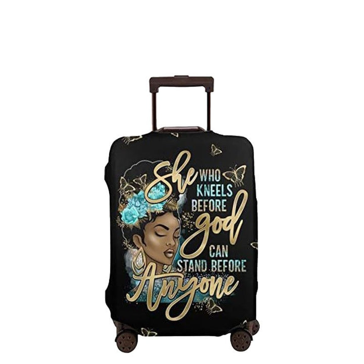 Women's hard-shell suitcase with unique skull and rose design Kalsten