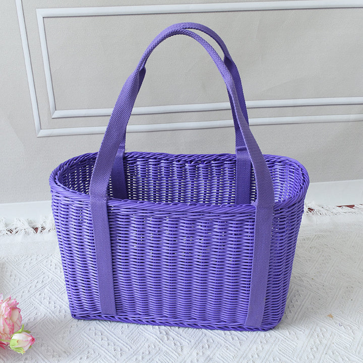 Stylish Woven Market Tote Kalsten