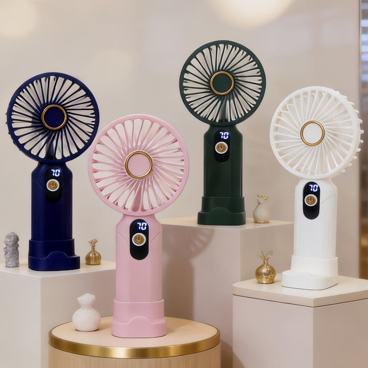 Women's Portable Hand Fan with Digital Display Kalsten    1782815881