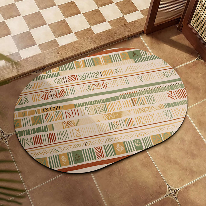 Abstract Patterned Bathroom Mat
