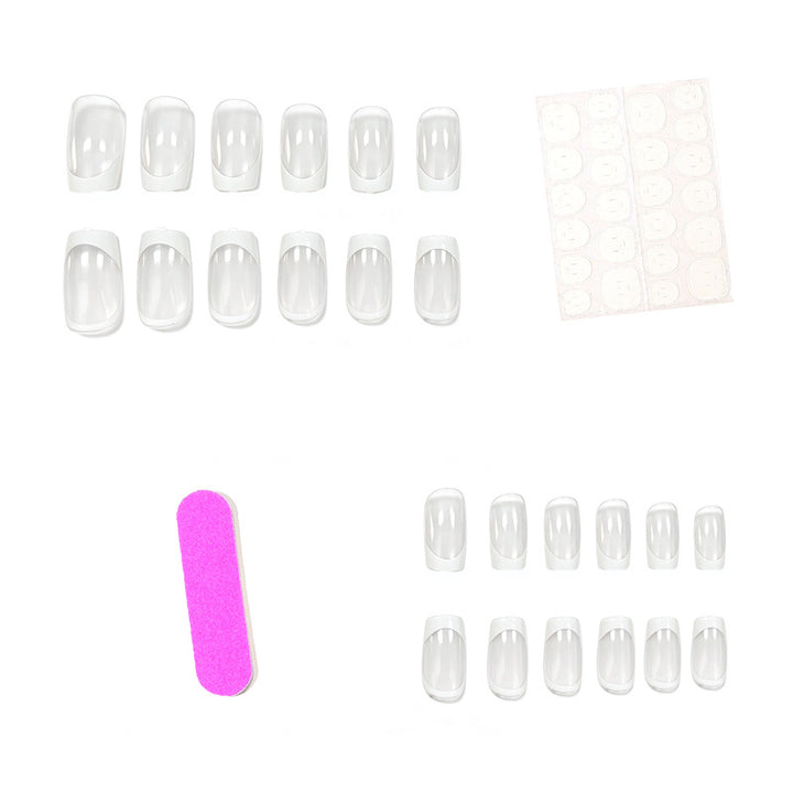 Elegant French Tip Acrylic Nail Enhancements Kalsten 1789915565