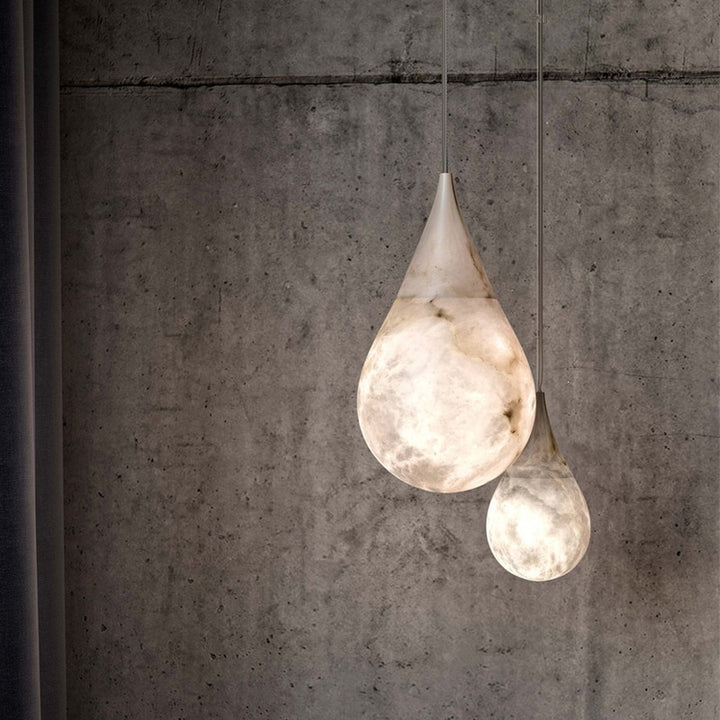 Elegant Marble Drop Pendant Light