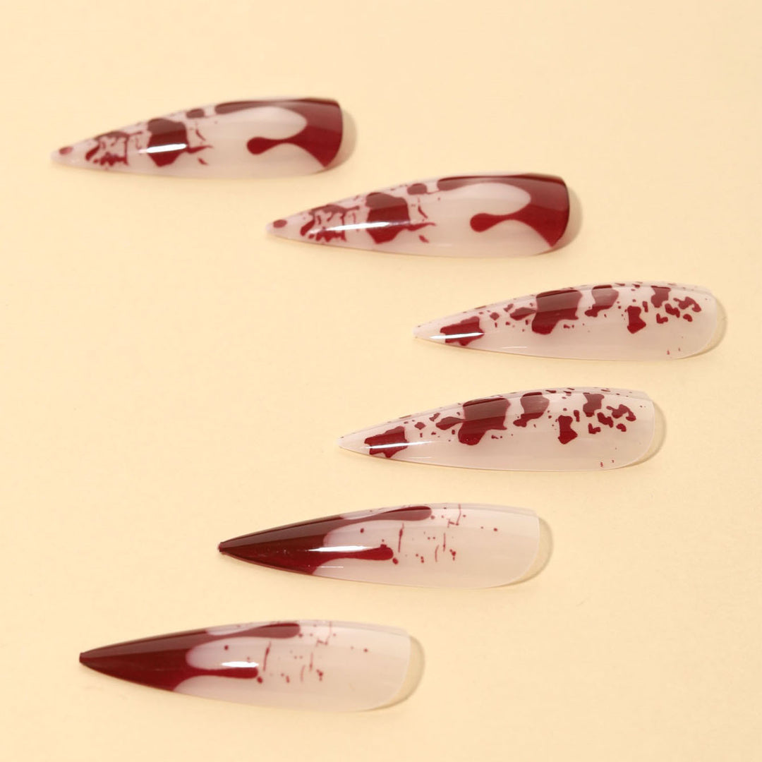 Artistic Long Stiletto Nails