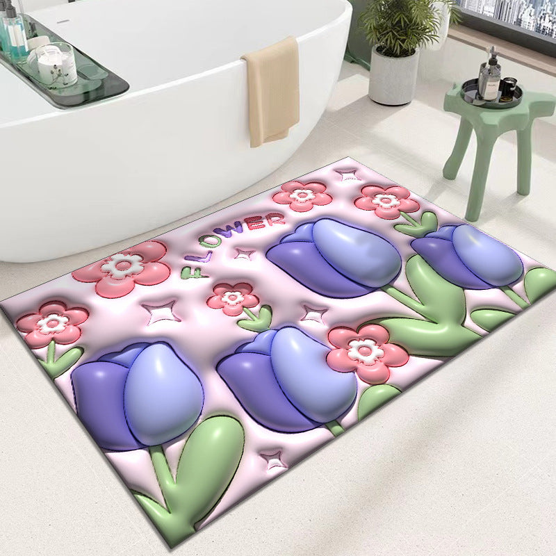 Cute Cartoon Cat Shape Bath Mat Kalsten