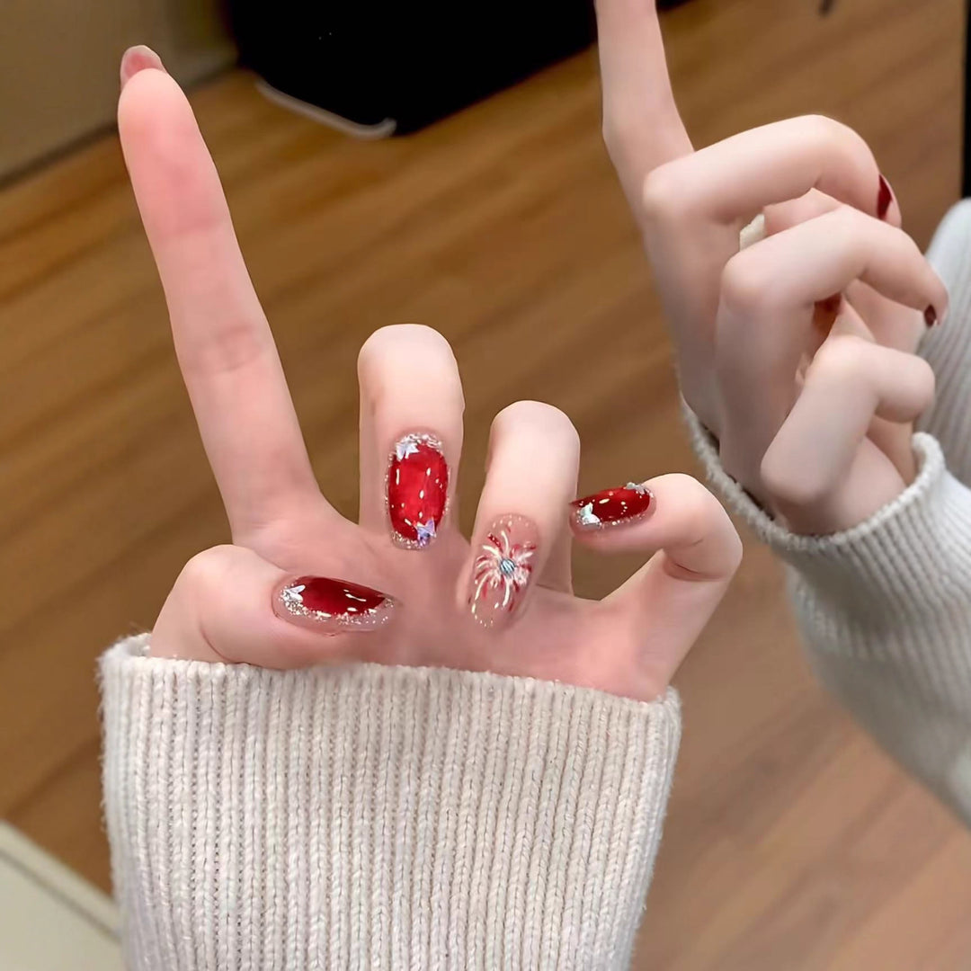 Festive Ornamented Nail Art Set