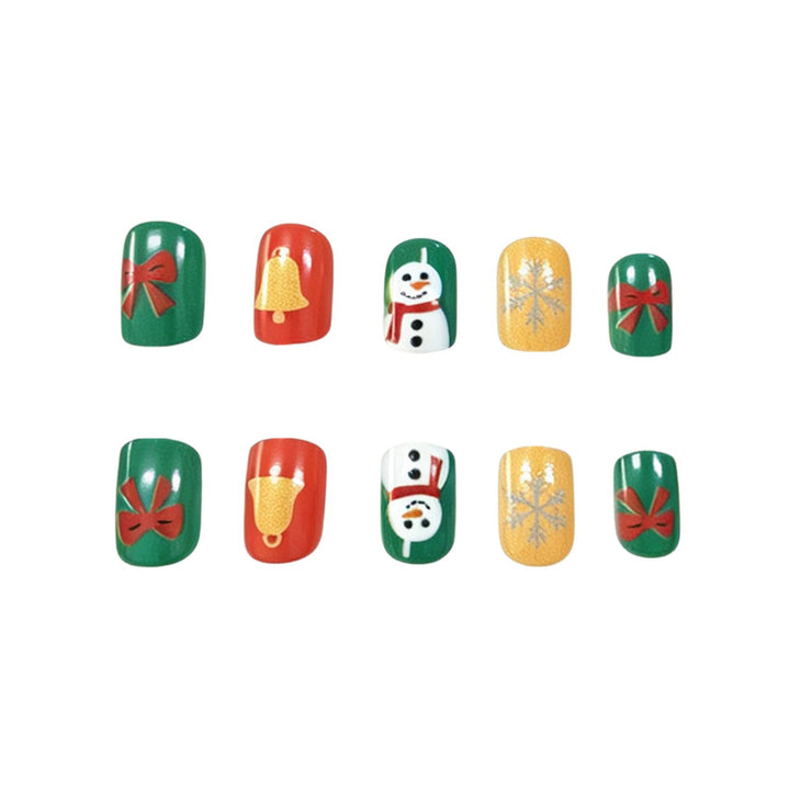 Festive Holiday Themed Acrylic Nail Art Kalsten
