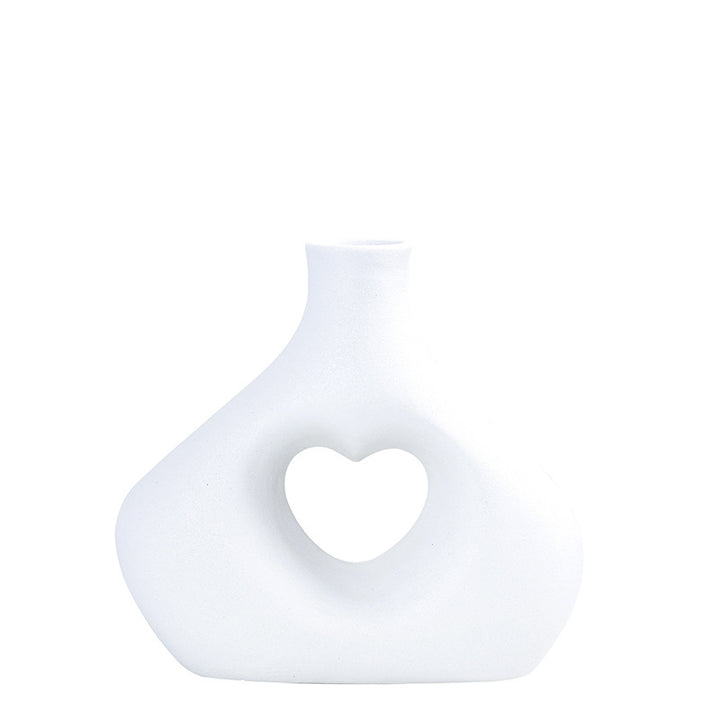 Heart-Shaped Decorative Ceramic Vase Kalsten